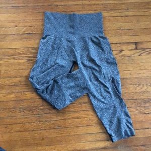 Ivy Park high waisted cropped gray leggings L/XL